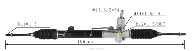 Motorrad Ersatzteile Schweiz - Servolenkung Zahnstange 46545221 82491308 46553563 46545222 46518764 46553564 82491319 46456656 8Z6P2798 FIAT