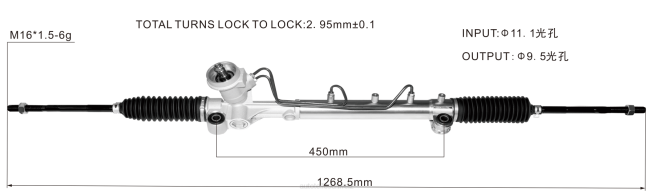 Autoteile Großhandel B269B - Servolenkungsstange 3l8z-3504-darm yl8z-3504-kbrm 8Z6P2672 FORD
