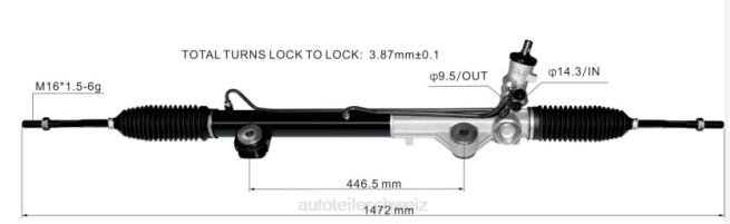Motorrad Ersatzteile Gebraucht - Servolenkungsgetriebe 8l3z-3504-drm 8Z6P2666 FORD