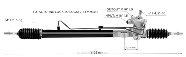Autoteile Großhandel B255B - Servolenkungsgetriebe 53601-ta0-003 8Z6P2532 HONDA