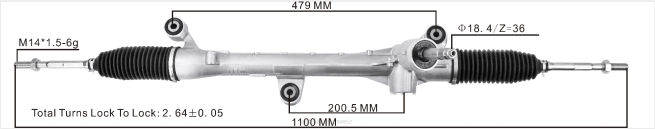 Motorrad Ersatzteile Schweiz - Servolenkungsgetriebe 53400-t7s-t01 53400-t7a-a03 8Z6P2538 HONDA