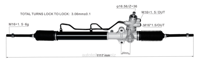 Motorrad Ersatzteile Großhandel - Servolenkungsgetriebe 57700-1f890 8Z6P2774 HYUNDAI/KIA
