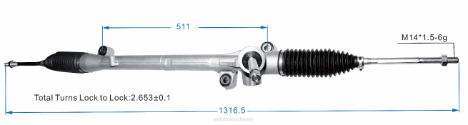 Motorrad Ersatzteile Schweiz - Servolenkung Zahnstange k011-32-110m 8Z6P2648 MAZDA
