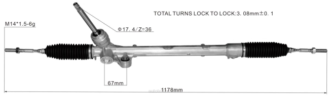 Motorrad Ersatzteile - Servolenkungsgetriebe TK48-32-110a TK48-32-110B TK48-32-110C 8Z6P2635 MAZDA
