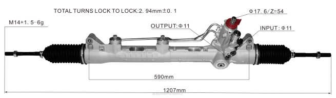 Autoteile Schweiz - Servolenkungsgetriebe 2214605100 8Z6P2430 MERCEDES-BENZ/BMW
