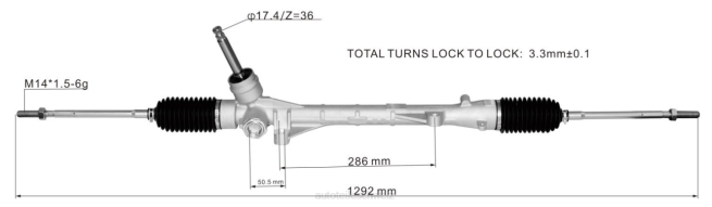 Autoteile Schweiz - Servolenkungsstange 4410a557 8Z6P2550 MITSUBISHI