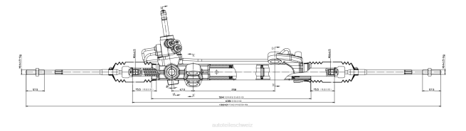 Motorrad Ersatzteile - Servolenkungsgetriebe 4410a064 4410a308 8Z6P2555 MITSUBISHI