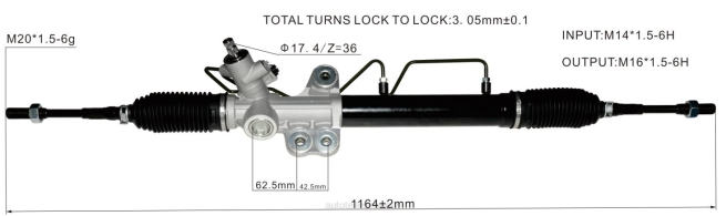Autoteile Großhandel B261B - Servolenkungsgetriebe 49200-3xa0a 8Z6P2592 NISSAN