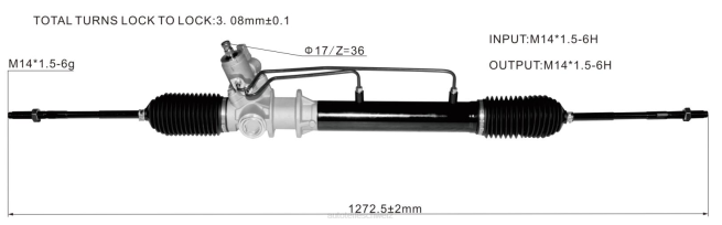 Autoteile Großhandel B262B - Servolenkungsgetriebe 49001-2w305 8Z6P2602 NISSAN