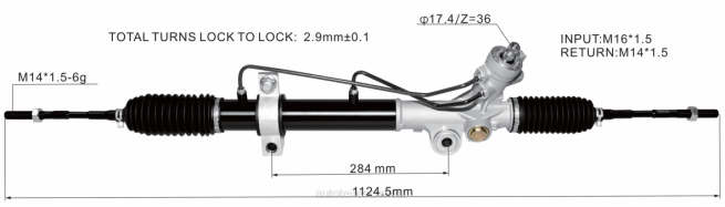 Motorrad Ersatzteile Gebraucht - Servolenkungsgetriebe 49001-9y200 8Z6P2596 NISSAN