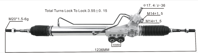 Motorrad Ersatzteile Großhandel - Servolenkungsgetriebe 49001-5zp0a 8Z6P2574 NISSAN