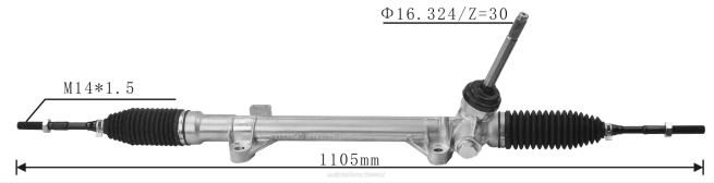 Motorrad Ersatzteile Schweiz - Servolenkungsgetriebe 48001-4bg0a 8Z6P2588 NISSAN