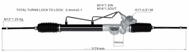 Motorrad Ersatzteile - Servolenkungsgetriebe 49001-wd001 8Z6P2595 NISSAN