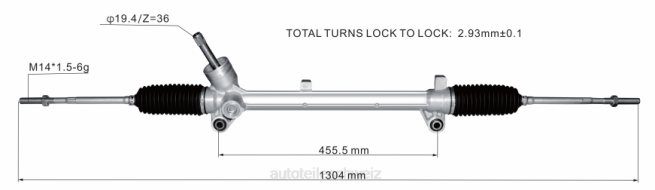 Autoteile Großhandel B285B - Servolenkungsgetriebe 7069974366 8Z6P2832 ROEWE