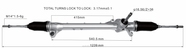Autoteile Schweiz - Servolenkungsgetriebe 10180850 8Z6P2830 ROEWE