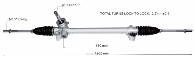 Autoteile Schweiz Shop - Servolenkungsgetriebe 10291461 8Z6P2829 ROEWE