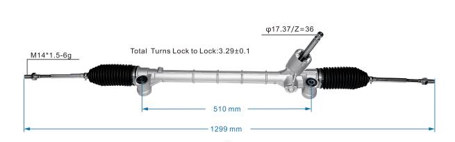 Autoteile Großhandel B264B - Servolenkungsgetriebe 48500-m68p02 8Z6P2622 SUZUKI