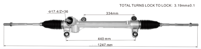 Autoteile Großhandel B246B - Servolenkungsgetriebe 45510-02490 8Z6P2442 TOYOTA