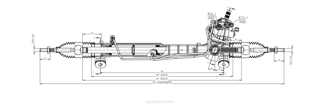 Autoteile Großhandel B254B - Servolenkungsgetriebe 44200-50180 8Z6P2522 TOYOTA