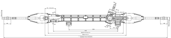 Autoteile Schweiz - Servolenkungsgetriebe 45510-68010 8Z6P2480 TOYOTA