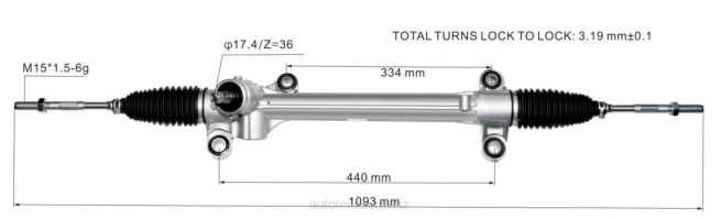 Autoteile Schweiz - Servolenkungsstange 45510-02730 45510-02630 8Z6P2440 TOYOTA
